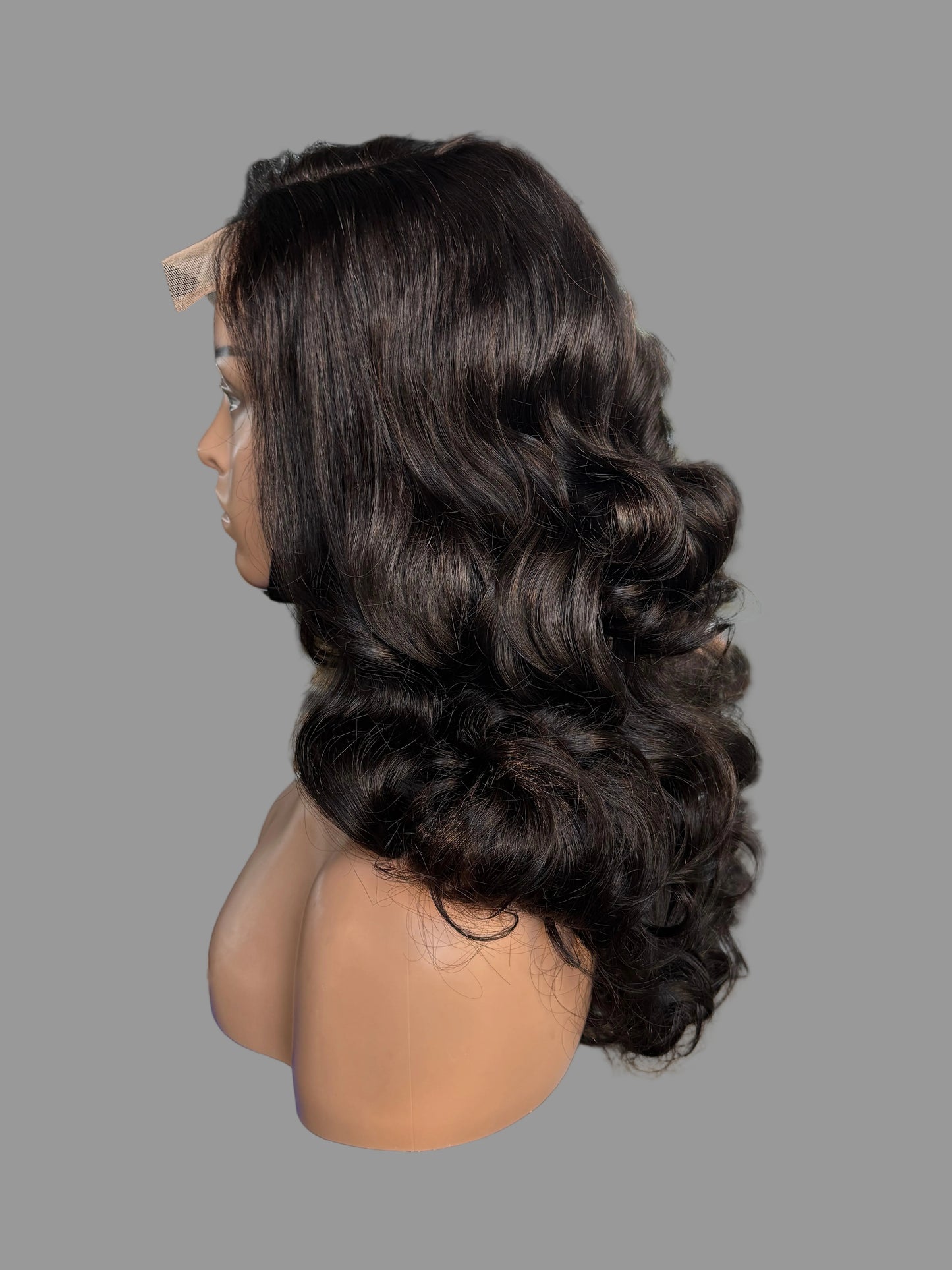 Black Lace Front Wig – 24" Body Wave(LS404)