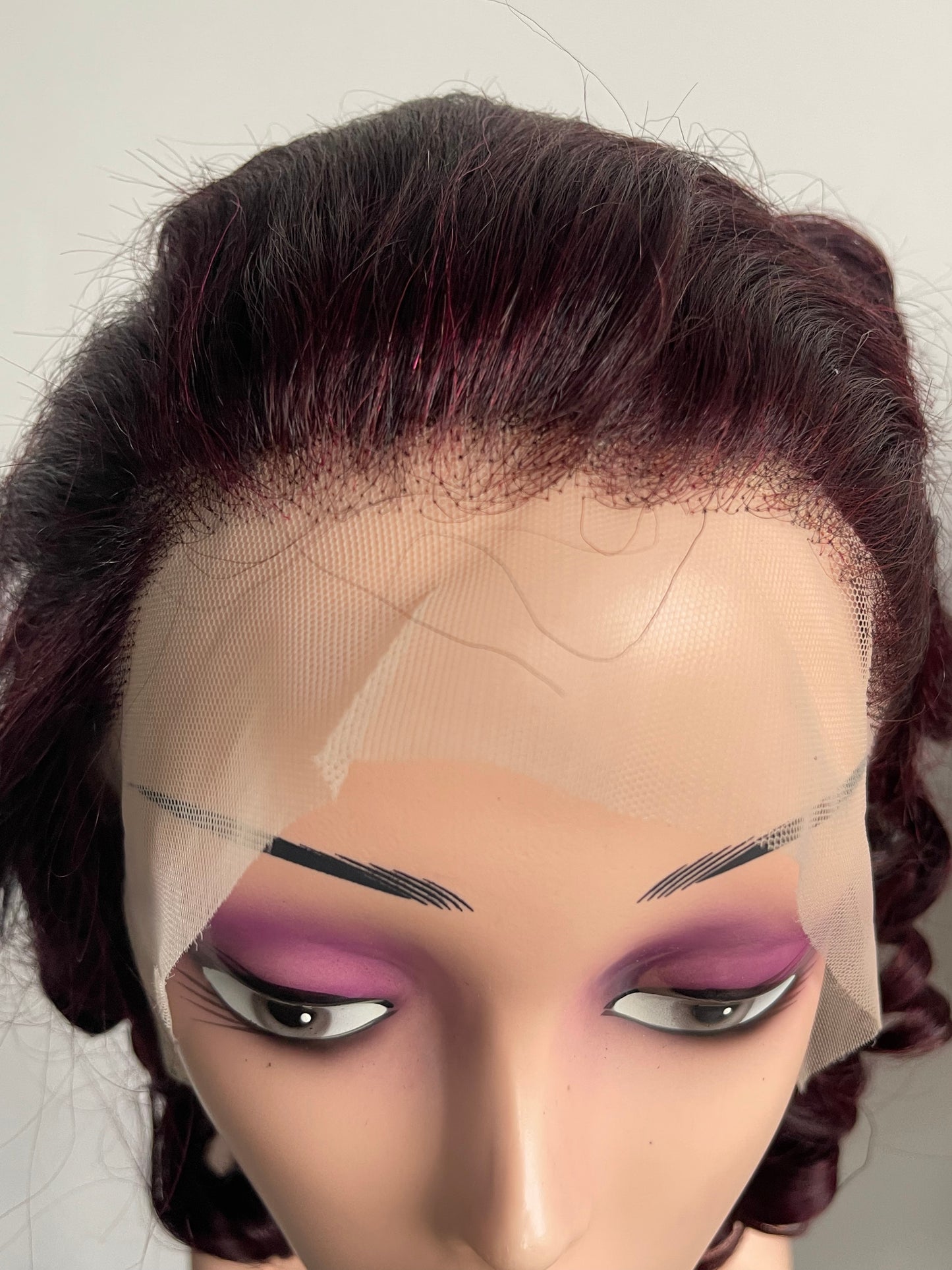 Chocolate Brown Spiral Ringlet Lace Wig(MS170)