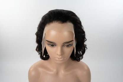 Dark Brown Highlight Bouncy Ringlet Curl Wig(MS170)
