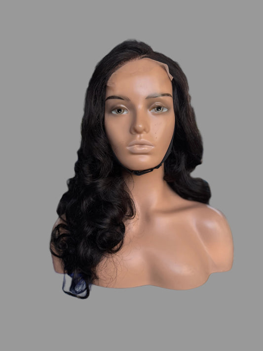 Black Lace Front Wig – 24" Body Wave(LS404)