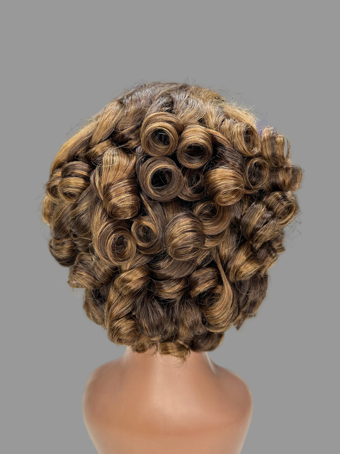 Highlighted Short Lace Front Wig – Curly(LS019)